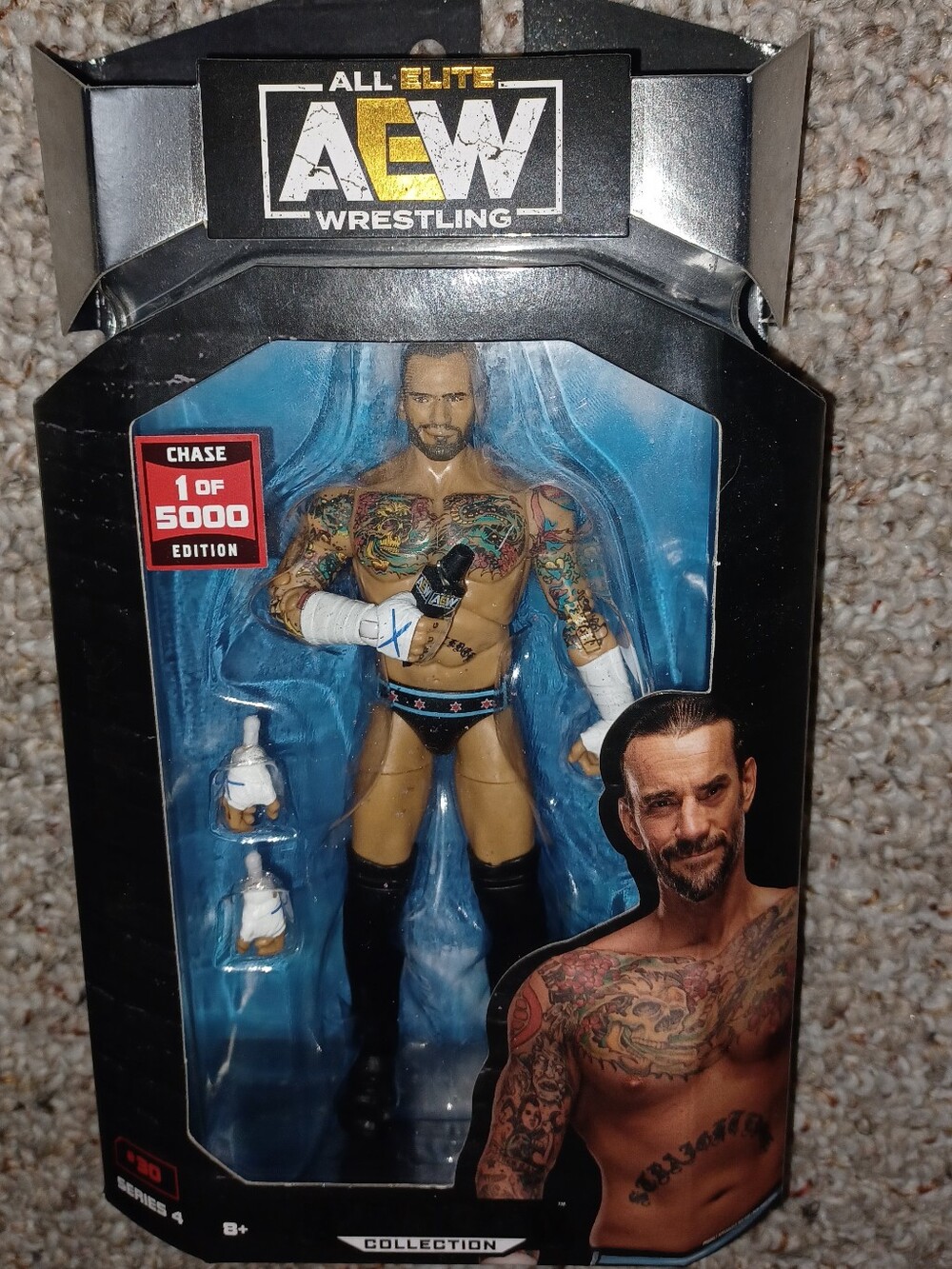 CM Punk AEW Action Figure - Chase 1 Of 5000